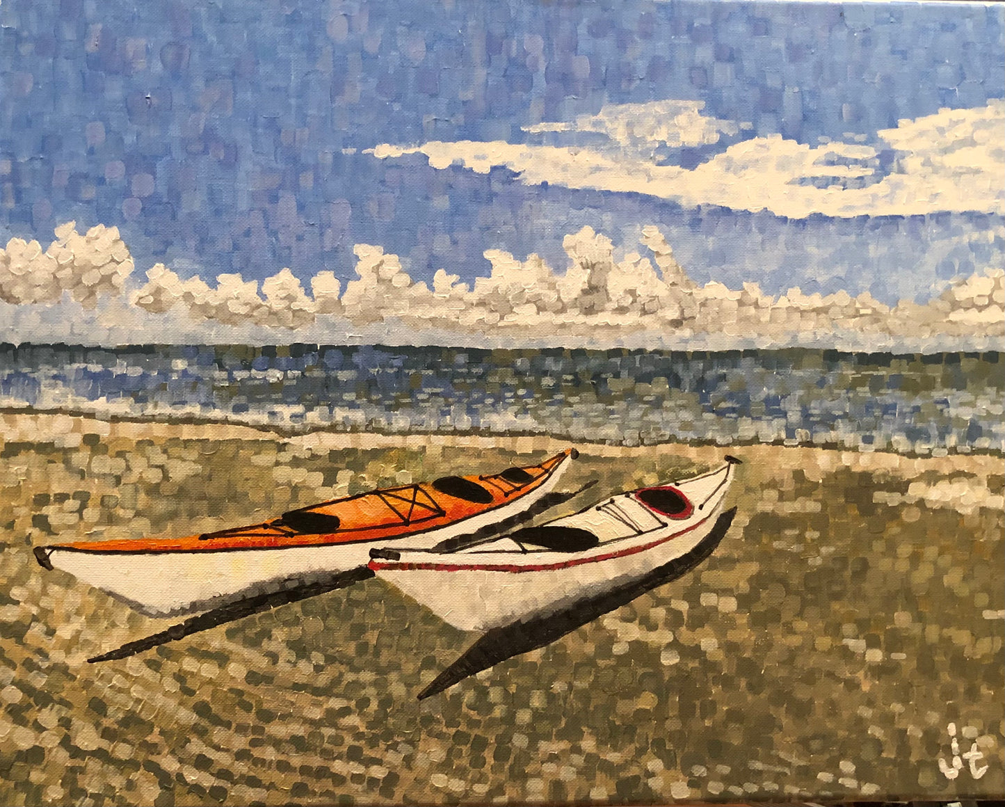 Kayaks on Beach, Bulls Bay SC