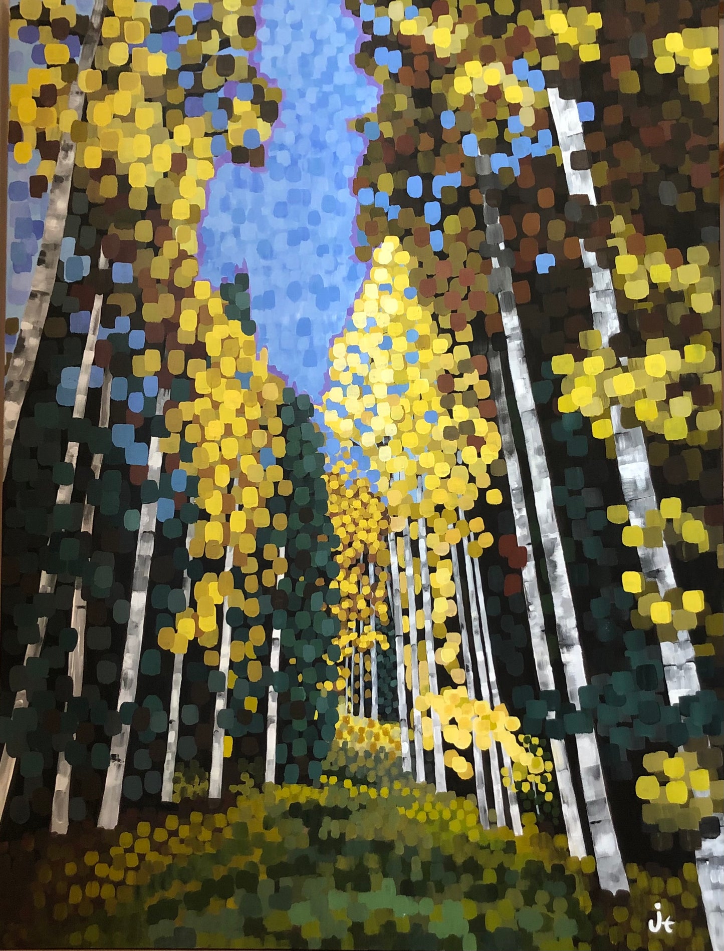 Colorado Aspens (Giclee on canvas)