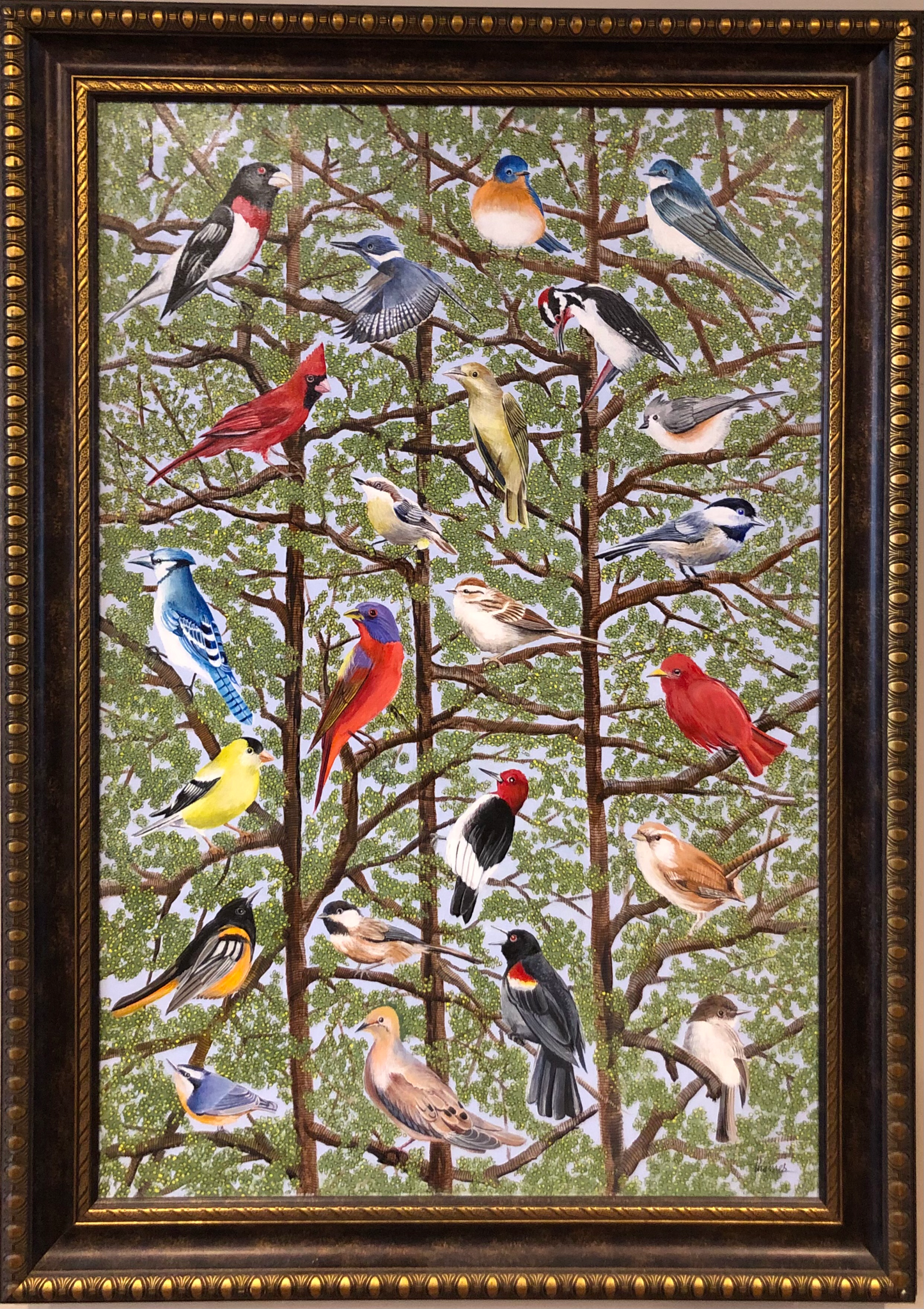 SC Song Birds (Framed Original)
