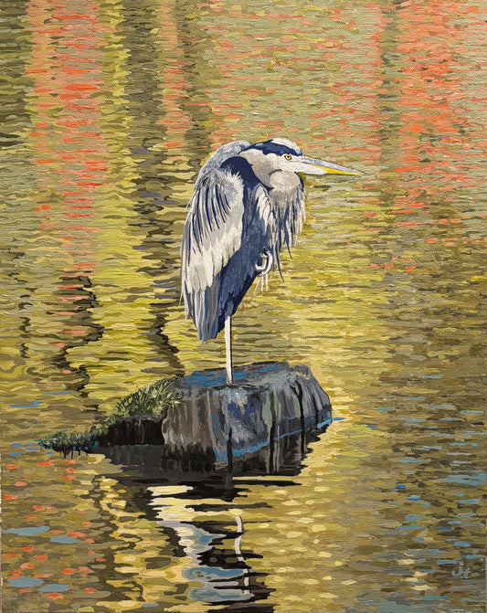 Blue Heron NC mountains (Original)